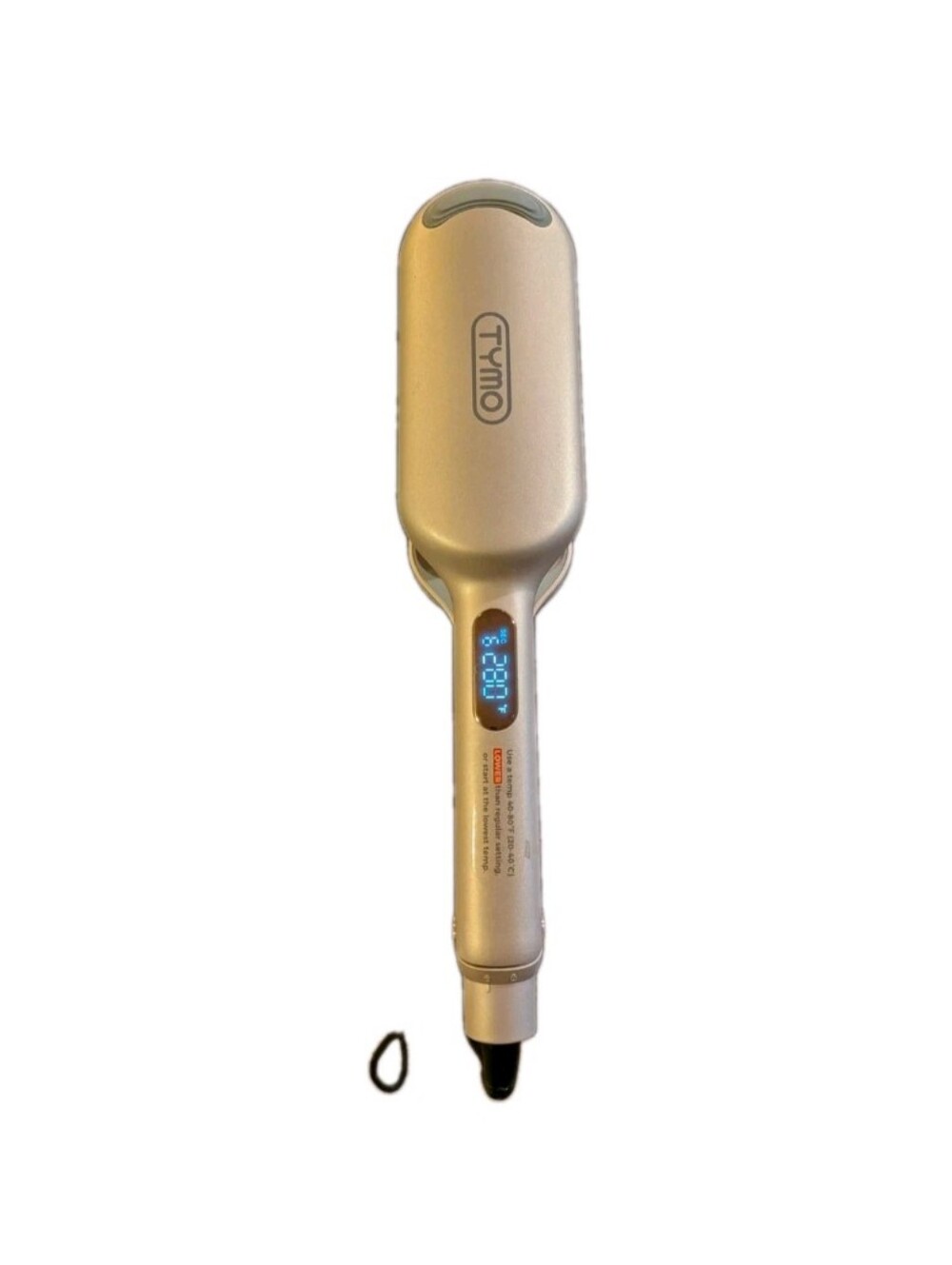 Tymo Gold Heated Hair Straightening Brush with Digital Display